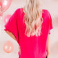 Green Smocked Wrist Shift Top