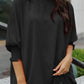 Green Smocked Wrist Shift Top
