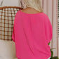 Green Smocked Wrist Shift Top