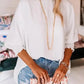 Green Smocked Wrist Shift Top