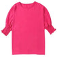 Green Smocked Wrist Shift Top