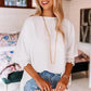 Green Smocked Wrist Shift Top