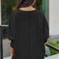 Green Smocked Wrist Shift Top