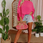 Green Smocked Wrist Shift Top