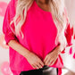 Green Smocked Wrist Shift Top