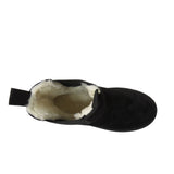 Athena Ladies Faux Suede Chelsea Boots – Platform Ankle with Cozy Faux Fur Lining