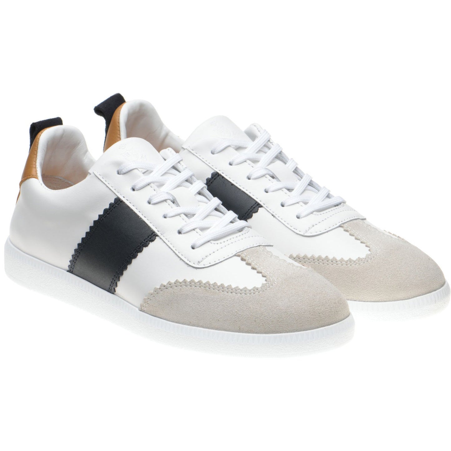 Herring Angelina ladies rubber-soled in white and navy