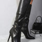 Side Zip Stiletto Boots