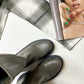 Faux Leather Chunky Platform Boots