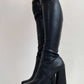 Block Heel Knee High Boots