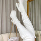 Block Heel Knee High Boots