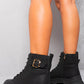 Chunky Lace Up Platform Ankle Boots