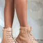 Chunky Lace Up Platform Ankle Boots