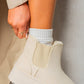 Fluffy Platform Sole Chelsea Faux Fur Lined Ankle Boots