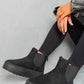 Fluffy Platform Sole Chelsea Faux Fur Lined Ankle Boots