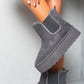 Fluffy Platform Sole Chelsea Faux Fur Lined Ankle Boots