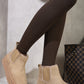 Fluffy Platform Sole Chelsea Faux Fur Lined Ankle Boots