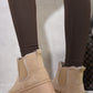Fluffy Platform Sole Chelsea Faux Fur Lined Ankle Boots