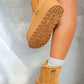 Fluffy Platform Sole Chelsea Faux Fur Lined Ankle Boots