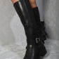 Knee High Buckle Boots