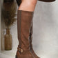Knee High Buckle Boots