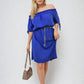 Knot Cuff Off Shoulder Mini Dress
