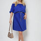 Knot Cuff Off Shoulder Mini Dress