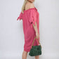 Knot Cuff Off Shoulder Mini Dress