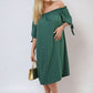 Knot Cuff Off Shoulder Mini Dress