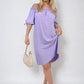 Knot Cuff Off Shoulder Mini Dress