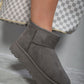 Faux Fur Lined Ankle Platform Mini Boots