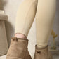 Faux Fur Lined Ankle Platform Mini Boots