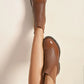 Faux Leather Brogue Chelsea Boots