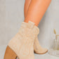 Suede Cowboy Ankle Length Boots