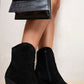 Suede Cowboy Ankle Length Boots