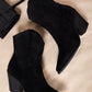 Suede Cowboy Ankle Length Boots