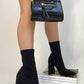 Block Heel Ankle Pointed Boots