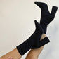Block Heel Ankle Pointed Boots