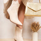 Suede Cowboy Ankle Length Boots