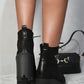 Lace Up Combat Heeled Ankle Boots