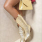 High Pointed Toe Embroidered Thick Heel Cowboy Boots