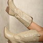 High Pointed Toe Embroidered Thick Heel Cowboy Boots