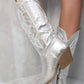 High Pointed Toe Embroidered Thick Heel Cowboy Boots
