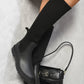 High Sock Platform Boots