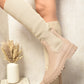 High Sock Platform Boots