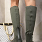 High Sock Platform Boots