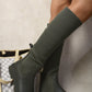 High Sock Platform Boots