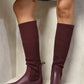 High Sock Platform Boots