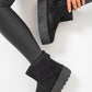 Thick Heel Platform Boots