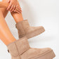 Thick Heel Platform Boots